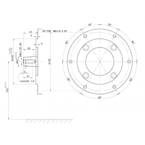 AXO AMD 186OF5 Disegno tecnico albero