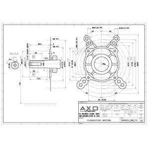 AXO AMGE 2V680F4 Disegno tecnico albero