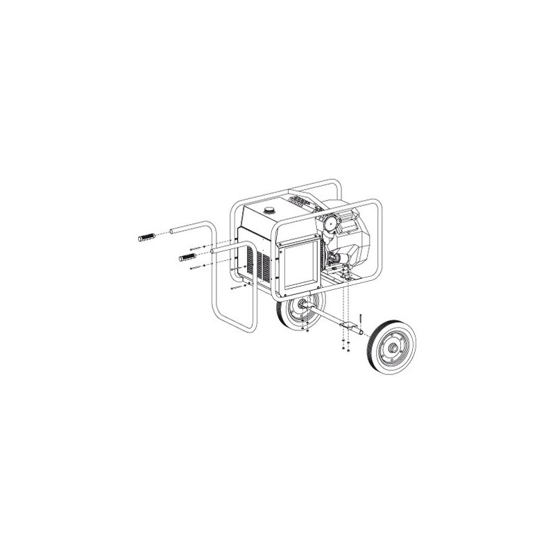 MOSA CARRELLO TRAINO MANUALE CTM 10