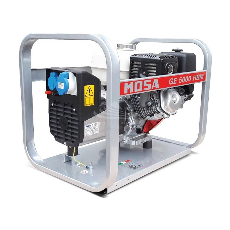 MOSA GE 5000 HBM - Gruppo elettrogeno portatile e compatto con potenza monofase da 3.6 KW