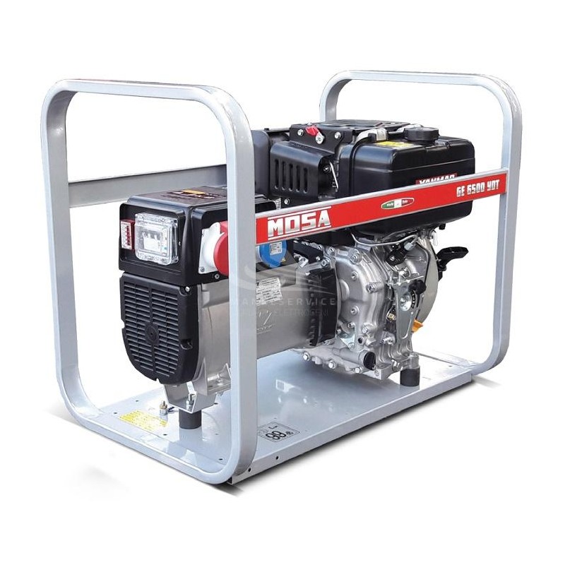 MOSA GE 6500 YDT - Gruppo elettrogeno portatile e compatto con potenza trifase da 4.6 KW