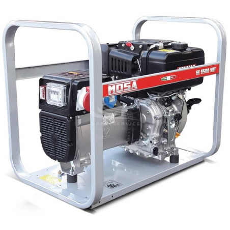 MOSA GE 6500 YDT - Gruppo elettrogeno portatile e compatto con potenza trifase da 4.6 KW