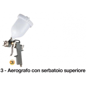 HYUNDAI AEROGRAFO CON SERBATOIO SUPERIORE - 0.5 LITRI