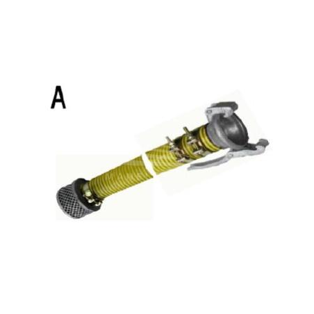 IDROFOGLIA TUBO 4 METRI IN PVC CON GIUNTO FEMMINA E FILTRO DI FONDO