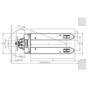 PRAMAC PX20 - Disegno tecnico con vista dall'alto