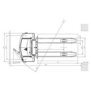 PRAMAC TX10/16 - Technical drawing with top view