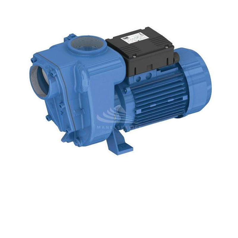 Self-priming monoblock pump for dirty water and not abrasive