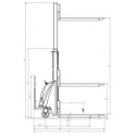 PRAMAC TX12/29 - Disegno tecnico con vista di profilo