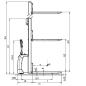 PRAMAC LIFTER CARRELLO ELEVATORE ELETTRICO GX12/29 BASIC