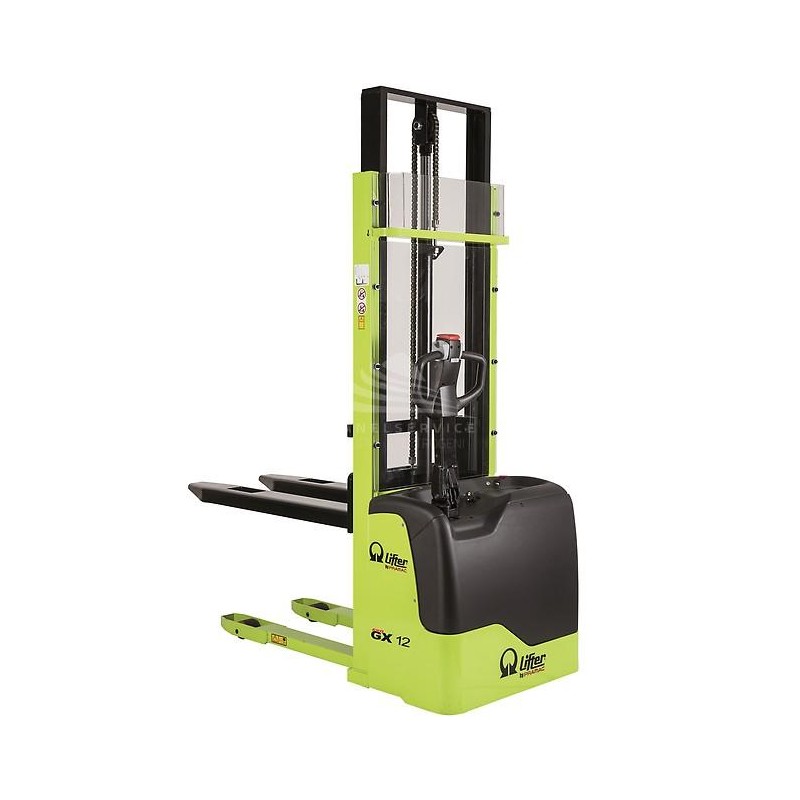 PRAMAC GX12/35 EVO - Electric stacker EVO version with a normal free lifting of 80 mm
