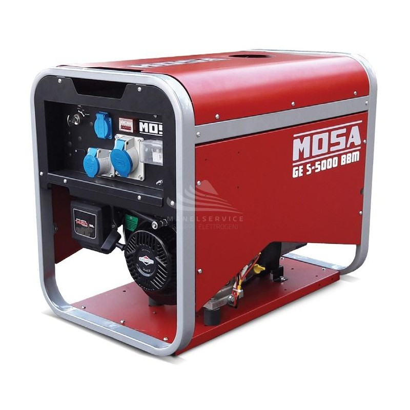 MOSA GE S-5000 BBM, AVR - Portable and covered generator with single-phase power 3.6 KW