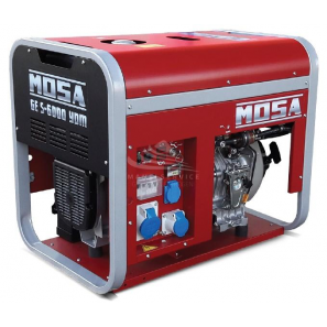 MOSA GE S-6000 YDM - Gruppo elettrogeno portatile e cofanato con potenza monofase da 4.5 KW