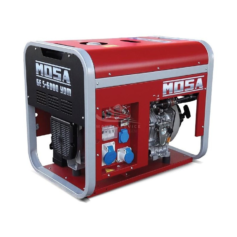 MOSA GE S-6000 YDM - Portable and covered generator with single-phase power 4.5 KW