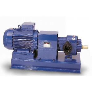 Volumetric self priming gear pumps on base-plate with motor, coupling