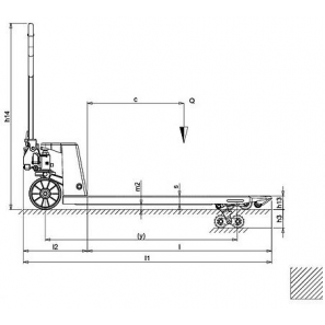 PRAMAC GS25S2 - Disegno tecnico con vista di profilo