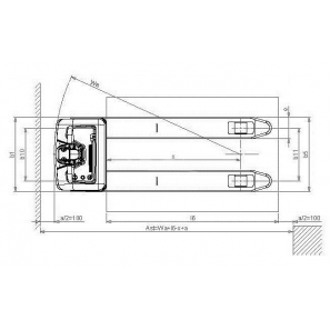 PRAMAC CX12 - Disegno tecnico con vista dall'alto