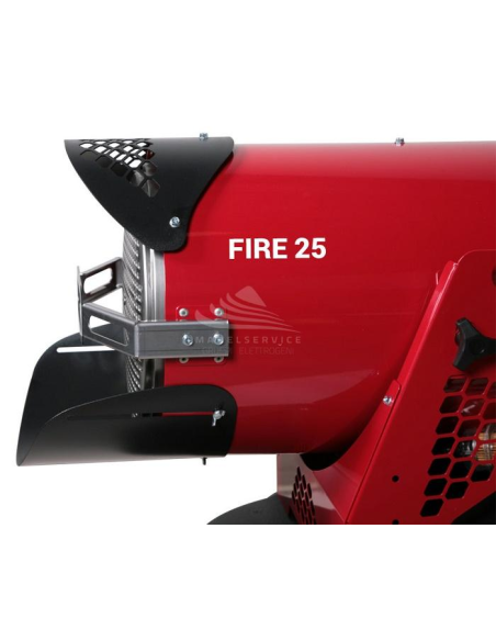 BM2 FORCED AIR SPACE HEATERS FIRE - Lower protection sliding shield