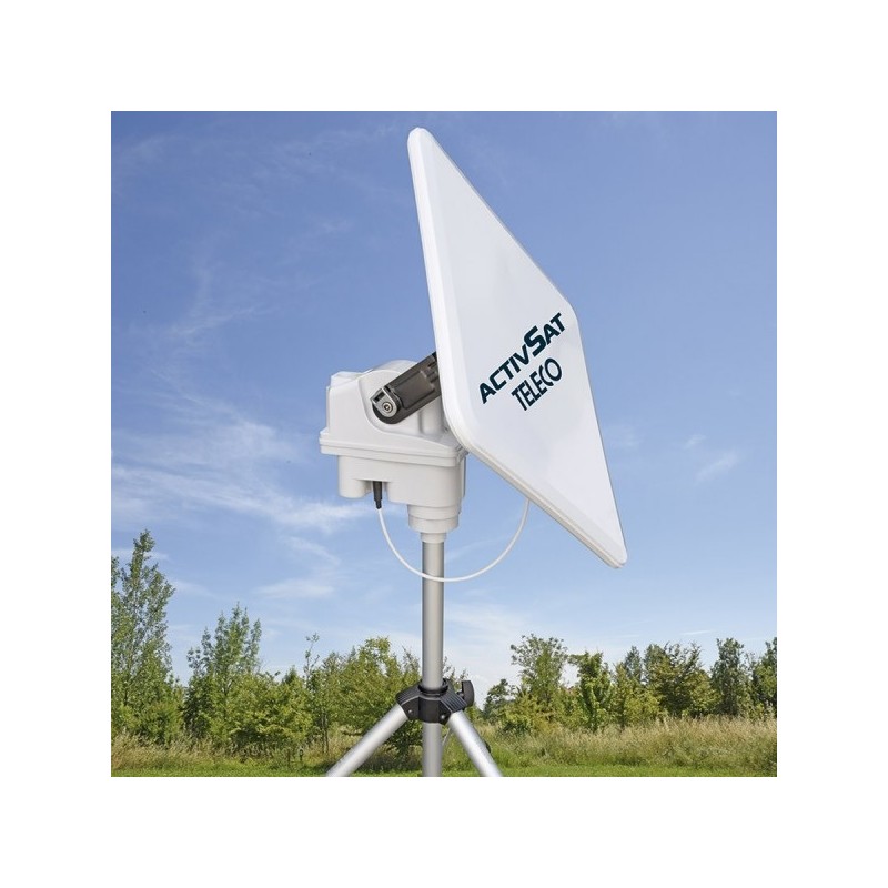 TELECO TELAIR ACTIVSAT 53SQ Antenna satellitare quadra portatile automatica LNB singolo