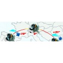 TELECO TELAIR Flatsat Skew Easy Smart 85 Antenna Satellitare Automatica 85 cm