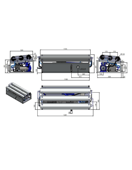 SCHENKER DISSALATORE MODULAR 300 - Dimensioni