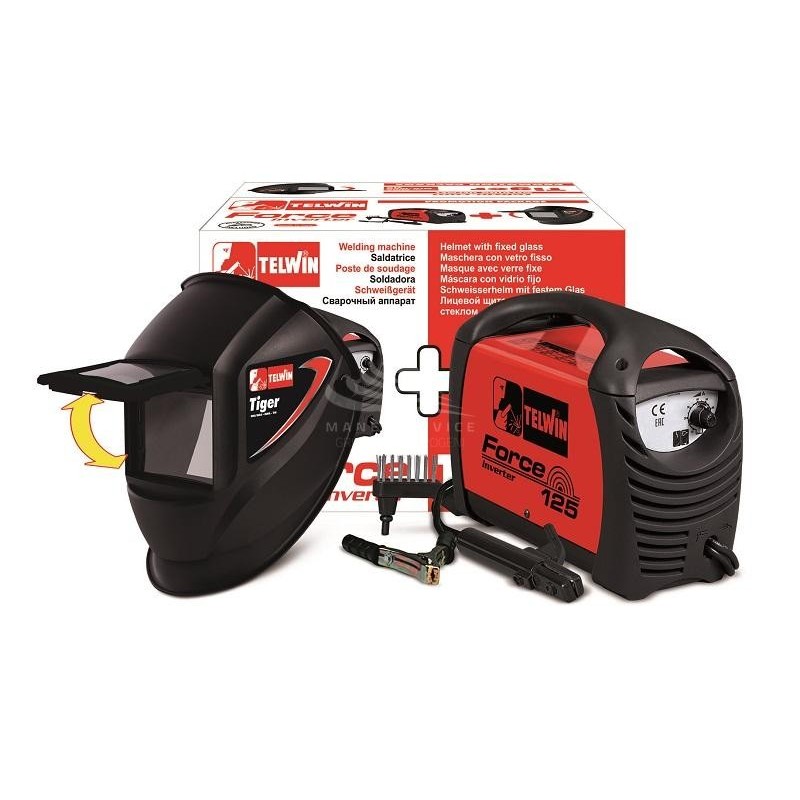 TELWIN FORCE 125 230V ACD + WELDING HELMET