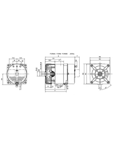 MECC ALTE S16W ALTERNATORE MONOFASE CONDENSATORE