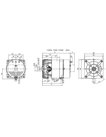 MECC ALTE S16W ALTERNATORE MONOFASE CONDENSATORE