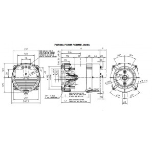 MECC ALTE S20W ALTERNATORE MONOFASE CONDENSATORE