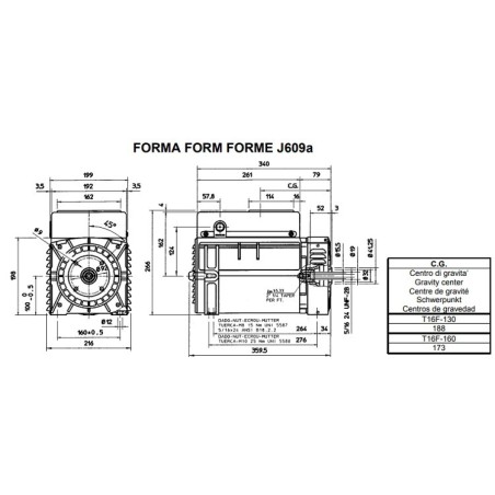 MECC ALTE T16F-130 THREE PHASE ALTERNATOR 6 KVA CAPACITOR