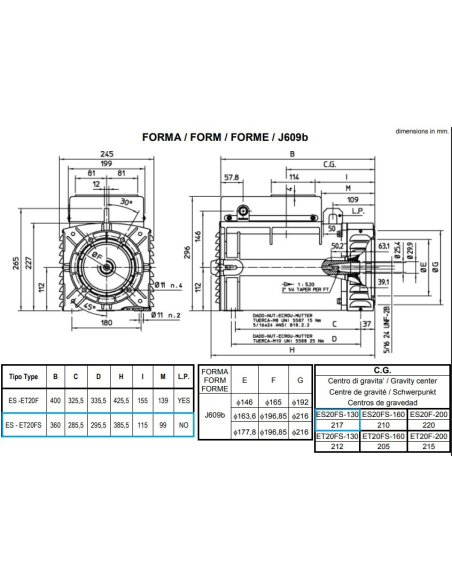 MECC ALTE ET20FS ALTERNATORE TRIFASE AVR