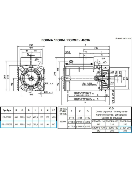 MECC ALTE ET20FS THREE PHASE ALTERNATOR AVR