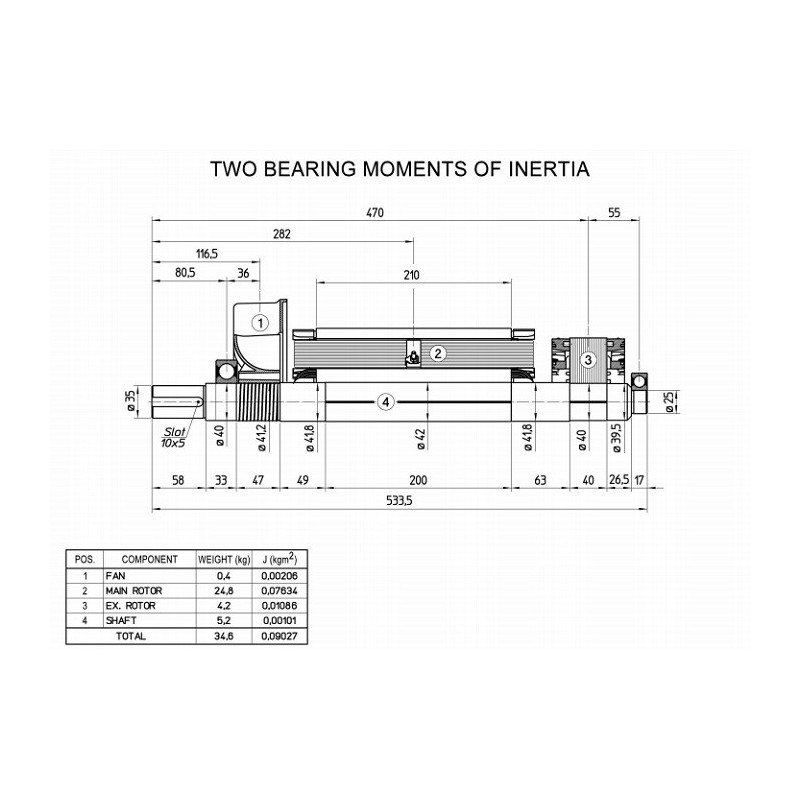 MECC ALTE ECP3-4 ALTERNATORE TRIFASE AVR