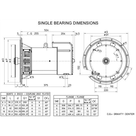 MECC ALTE ECP3-3L/4 THREE PHASE ALTERNATOR 15 KVA AVR MECC ALTE ECP3-3L/4 THREE PHASE ALTERNATOR 15 KVA AVR