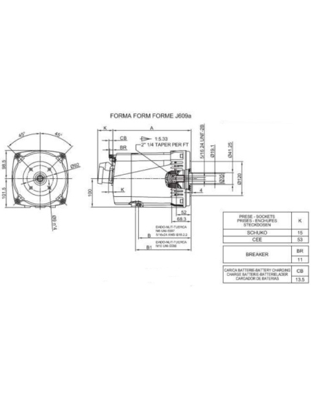 LINZ SP10M F Alternatore Monofase 5 kVA 60 Hz senza spazzole