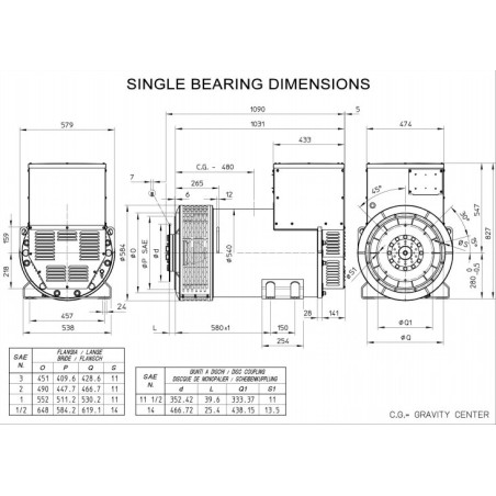 MECC ALTE ECO38-1L4-A THREE PHASE ALTERNATOR 250 KVA AVR MECC ALTE ECO38-1L4-A THREE PHASE ALTERNATOR 250 KVA AVR