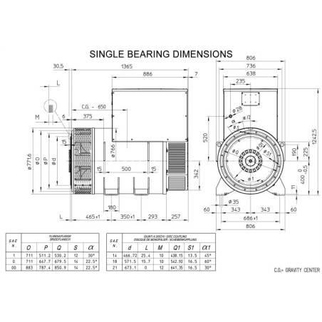 MECC ALTE ECO43-2S/4 THREE PHASE ALTERNATOR 930 KVA AVR MECC ALTE ECO43-2S/4 THREE PHASE ALTERNATOR 930 KVA AVR