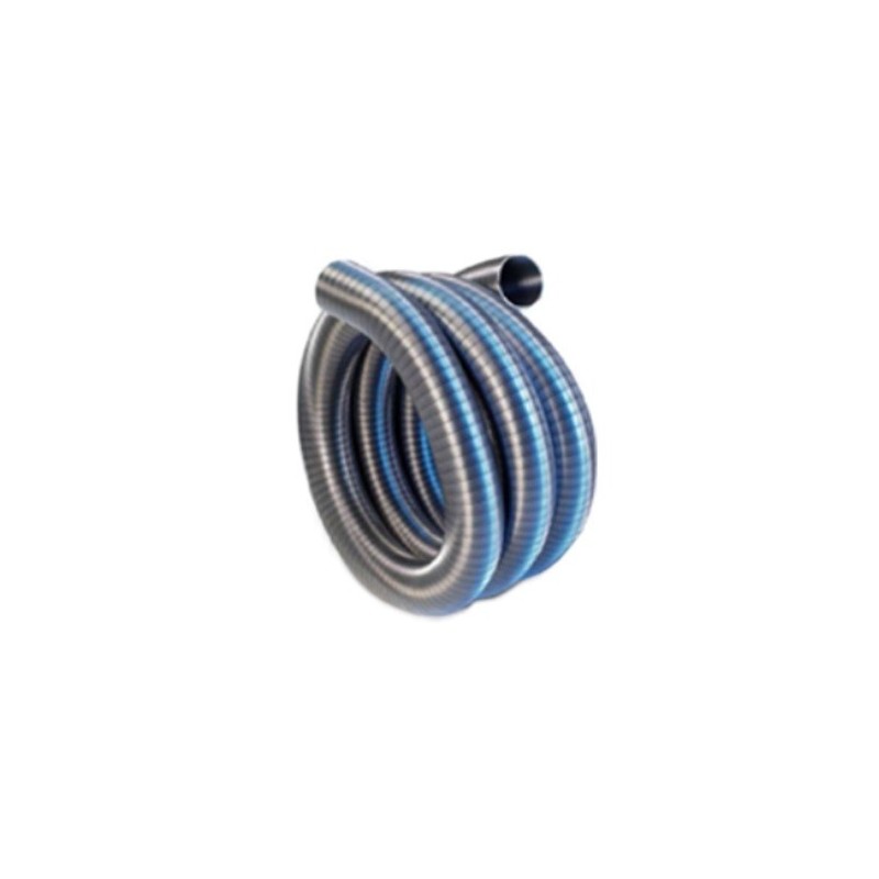 Tubo Flessibile Scarico Acciaio Inox 57x250mm - Per Auto, Fuoristrada, Doppia Treccia, Argento - Foto 7