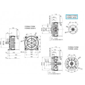 LINZ E1S10M G Alternatore Trifase 230/400V 5.5 kVA 50 Hz Compound