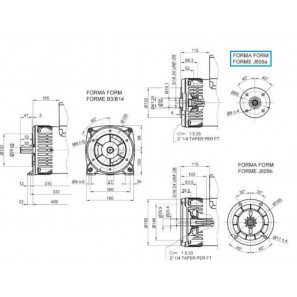 LINZ E1S10M I Three-phase alternator 277V/480V 11 kVA 60 Hz Compound