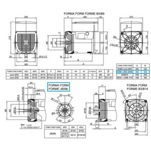 LINZ E1X13S A/2 Alternatore Trifase 230V/400V 8 kVA 50 Hz AVR