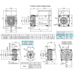 LINZ E1S13M D/4 Alternatore Trifase 4 poli 13 kVA 50 Hz Compound