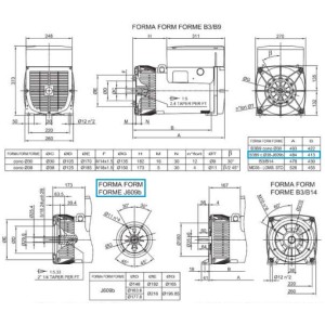 LINZ E1S13M D/4 Three-phase alternator 4 poles 13 kVA 50 Hz Compound
