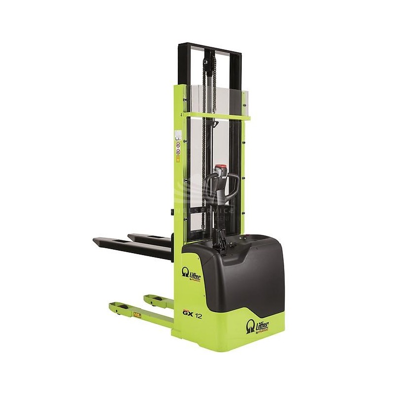 PRAMAC GX12/35 EVO AGM - Electric stacker EVO version with a normal free lifting of 80 mm