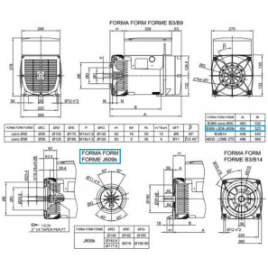 LINZ E1X13S A/4 Alternatore Trifase 4 poli 6.5 kVA 50 Hz AVR