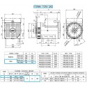 LINZ PRO22M F/4 Three-phase alternator 4 poles 150 kVA 50 Hz AVR