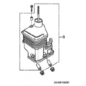 HONDA Gomito Filtro Aria Completo per GX200 UT2