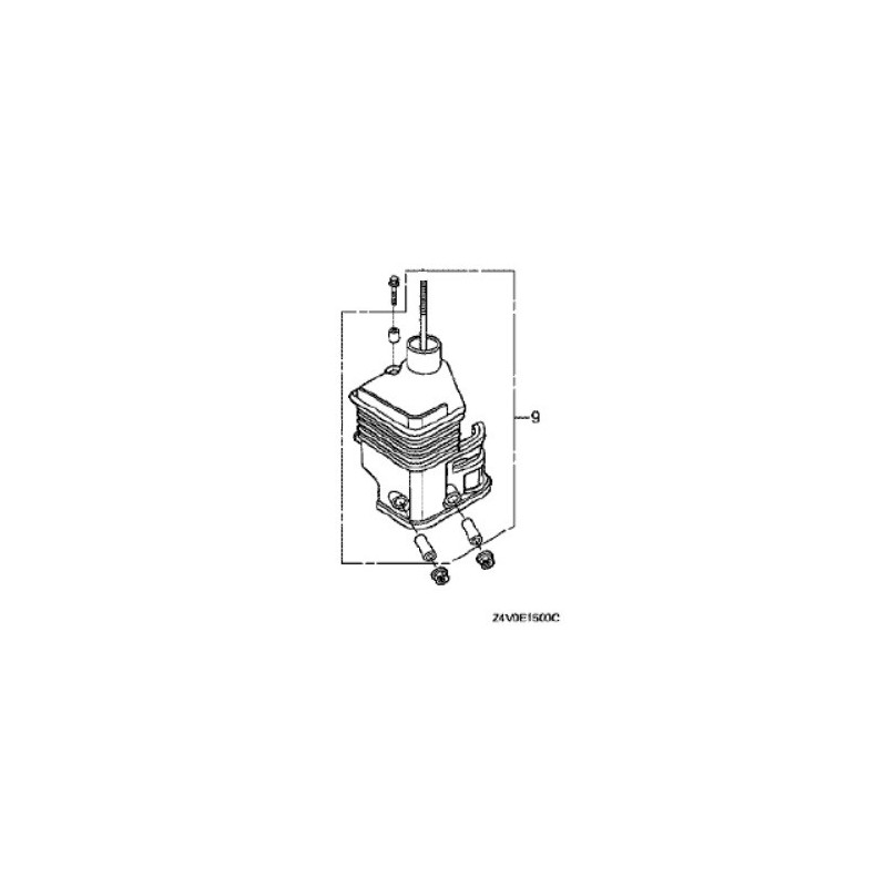 HONDA Gomito Filtro Aria Completo per GX200 UT2