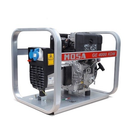 MOSA GE 4000 KDM - Gruppo elettrogeno portatile e compatto con potenza monofase da 3.3 KW