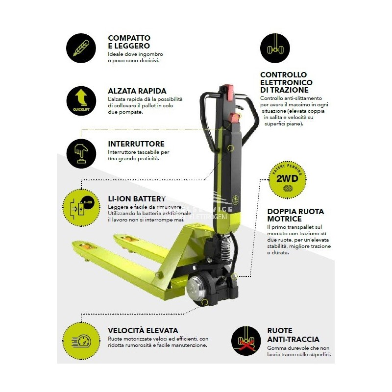 PRAMAC LIFTER HAND PALLET TRUCK AGILE