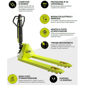 PRAMAC LIFTER TRANSPALLET MANUALE MOTORIZZATO AGILE